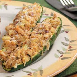 Grilled Stuffed Zucchini