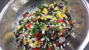 Rice & Black Bean Salad with Mango