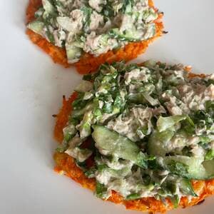 Carrot Tortilla with Tuna Spread