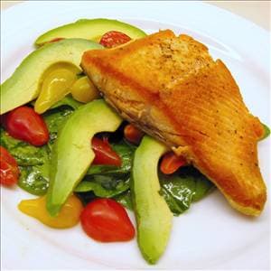 Oven Roasted Salmon with Garlic and Herb