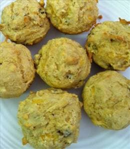 Bacon and Cheddar Corn Muffins
