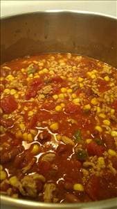 Turkey, Kidney Beans & Veggie Chili