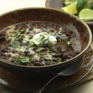 Slow Cooker Black Bean-Mushroom Chili