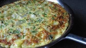 Ricotta and Leek Frittata