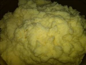 Mashed Blue Garlic Potatoes