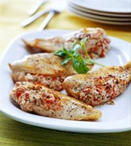 Spicy Greek Stuffed Chicken Breast
