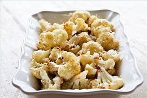 Roasted Cauliflower with Parmesan & Garlic