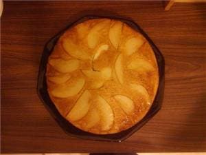 Pear Upside-Down Cherry-Almond Cake