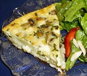 Mushroom Quiche