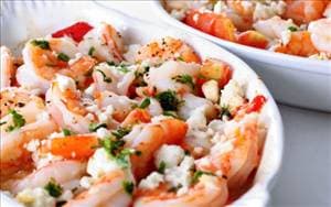 Baked Shrimp and Feta Cheese
