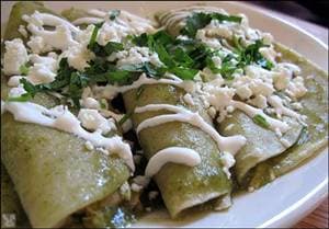 Mexican Green Enchiladas